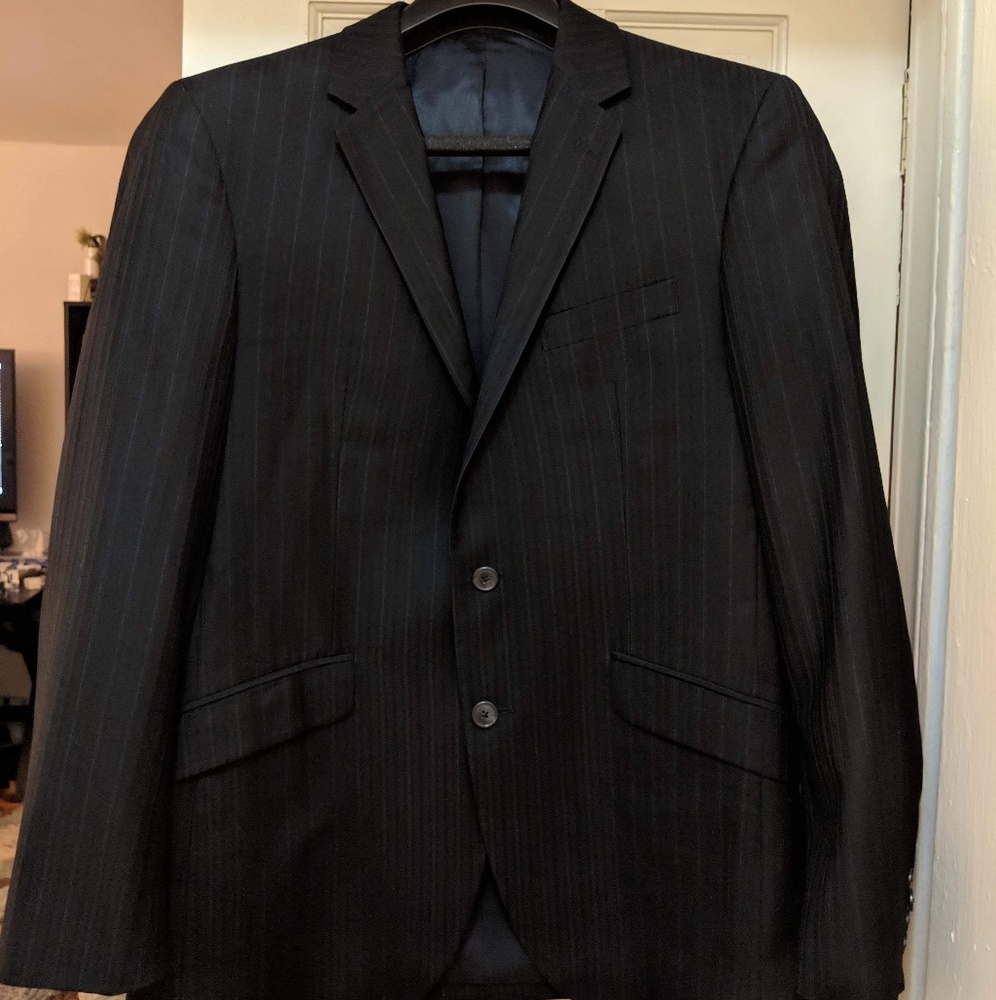 Kenneth Cole Black and Grey Suit